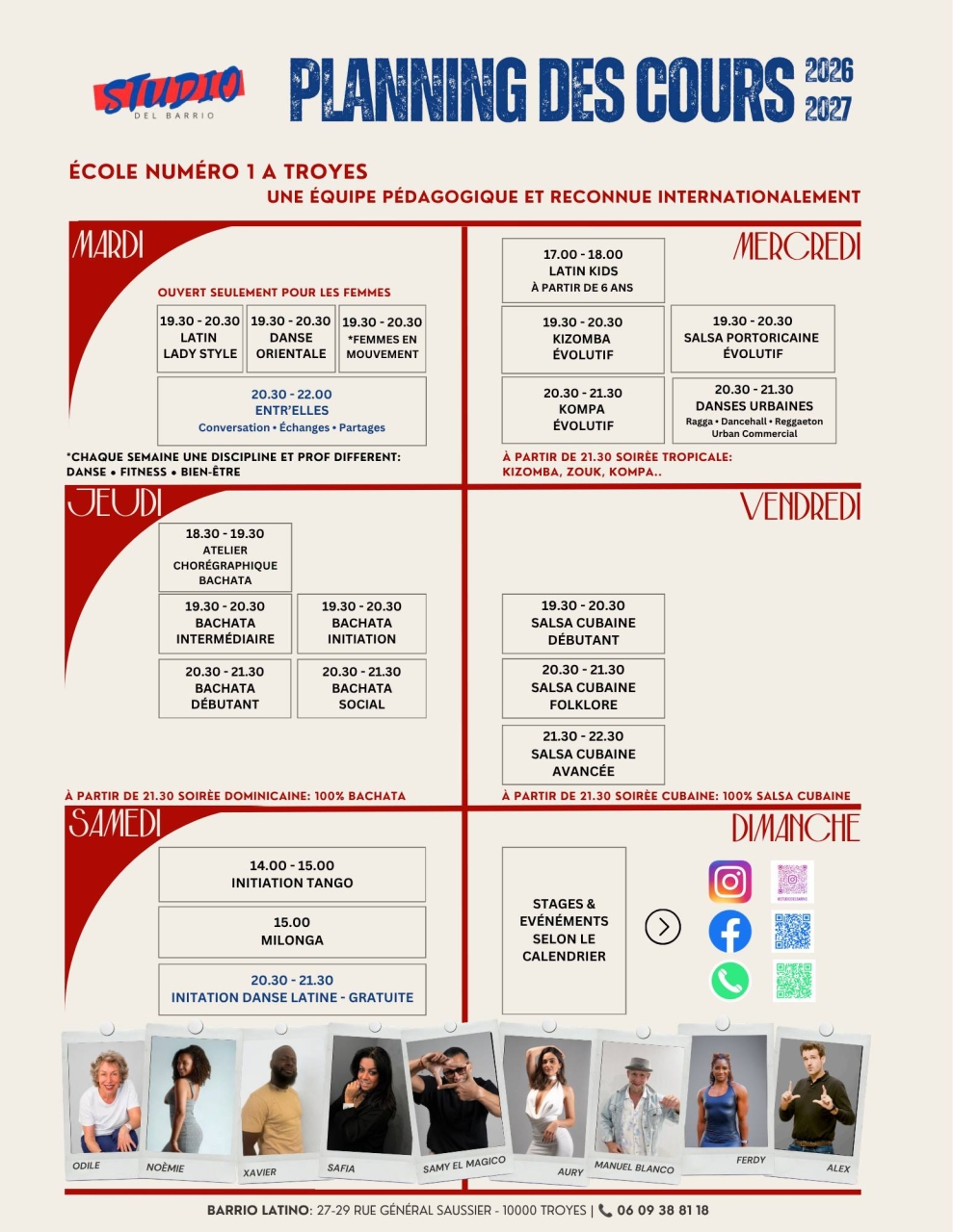 Les cours de danse - Barrio Latino - Restaurant Troyes - Restaurant Troyes centre