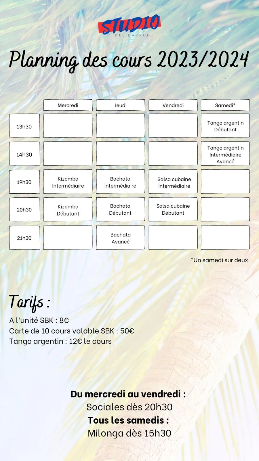 Les cours de danse - Barrio Latino - Restaurant Troyes